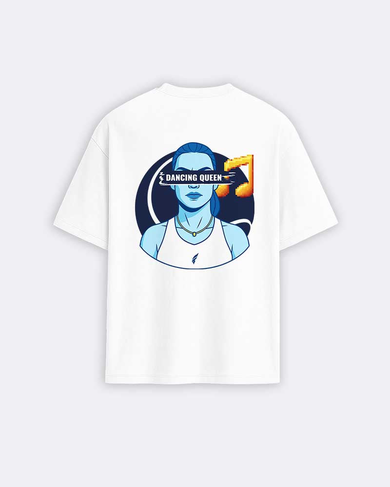 T-Shirt „Schuldiger Spieler“ – Tanzende Königin 